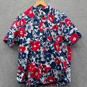 Brooks Brothers Regent Fit Hawaiian Shirt Mens Large Red Blue